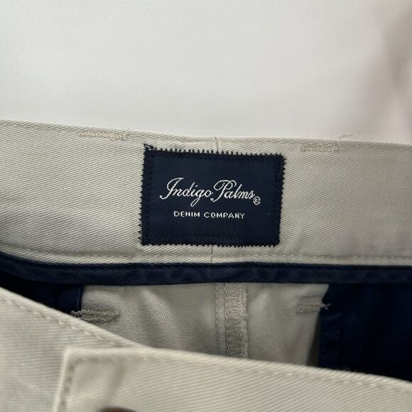 INDIGO PALMS Men's Light Stone Gray Straight Leg Dress Pants Size 34 x 34 - Picture 6 of 7